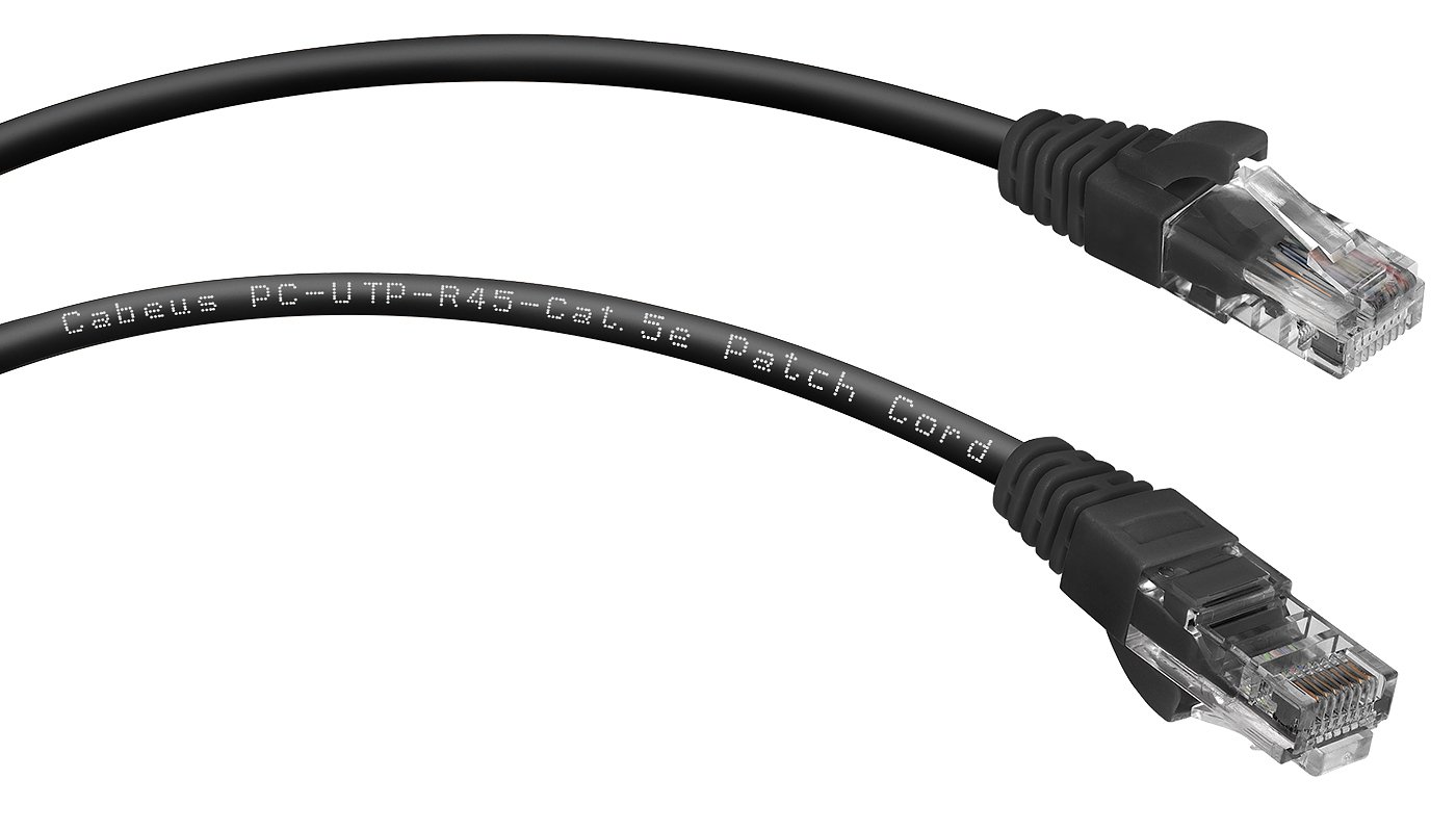 PC-UTP-RJ45-Cat.5e-0.15m-BK (8990c), чёрный