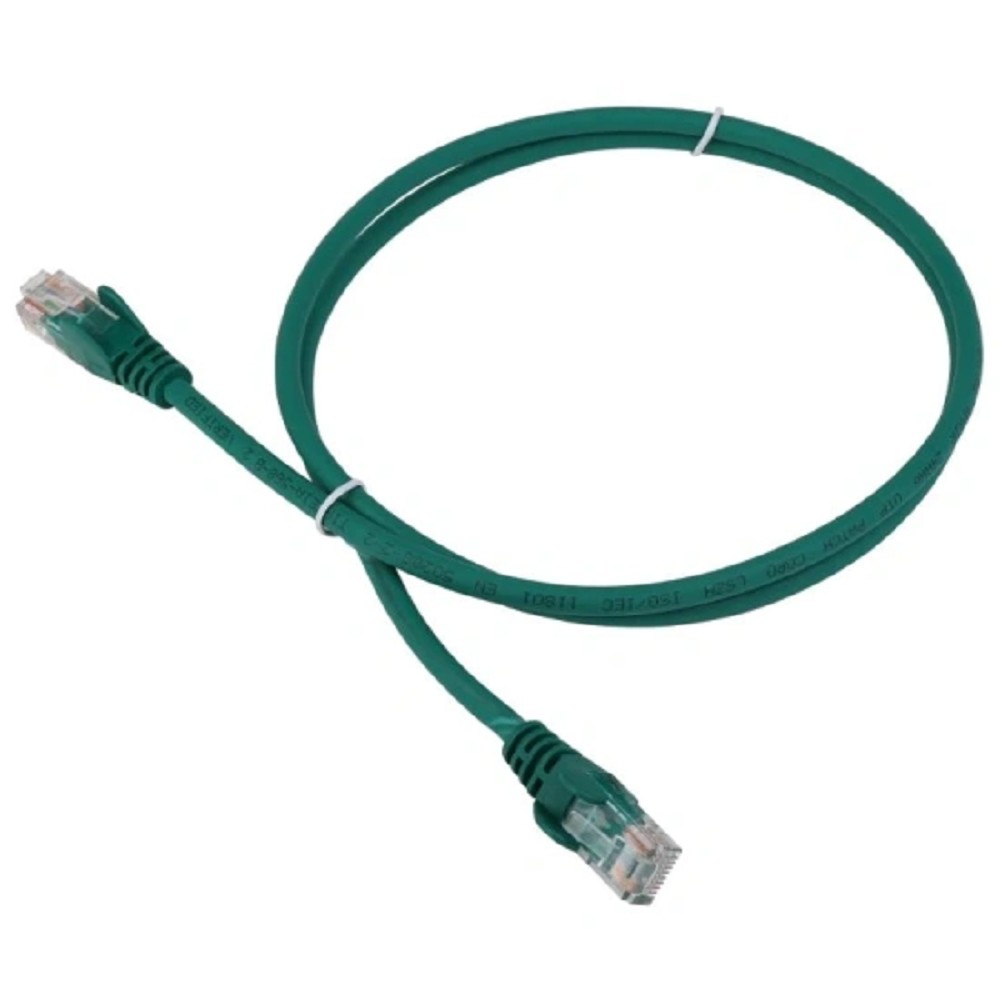 Патч-корд LANMASTER вилка RJ-45, вилка RJ-45, кат.6, LSZH, 2м, зеленый [lan-pc45/u6-2.0-gn]