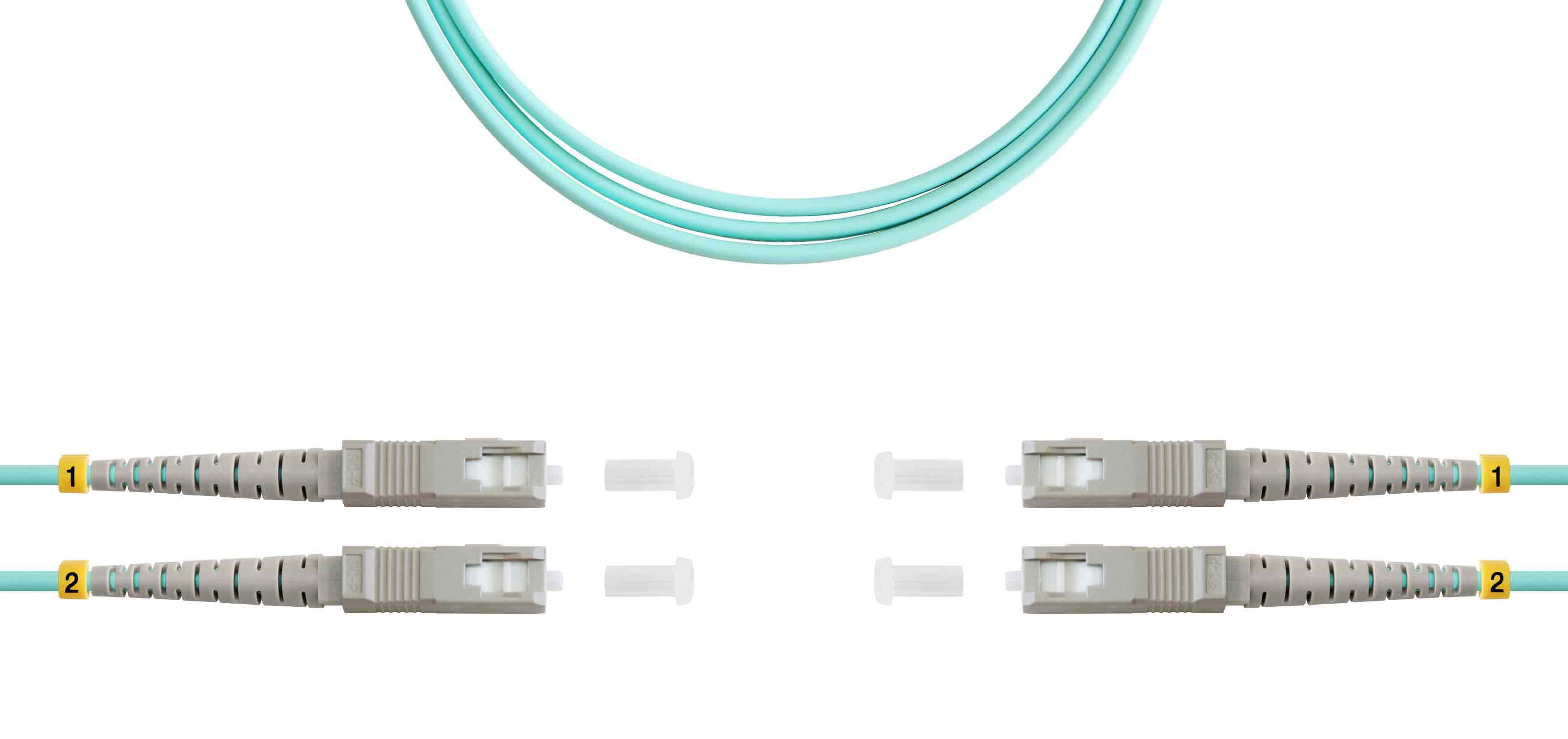 Патч-корд ВО MM(OM3), SC/UPC-SC/UPC, 3.0мм, duplex, LSZH, 3м (09-12058)
