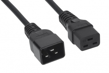 Шнур сетевой IEC 320 C19 - IEC 320 C20 3х1,5мм², длина 3м REXANT (04-2742)