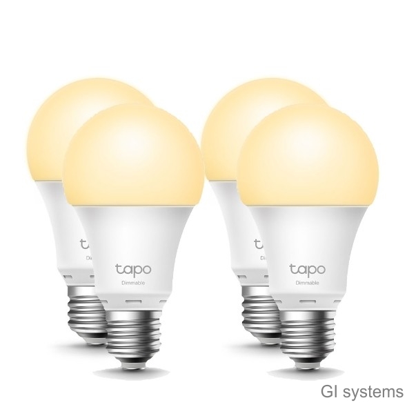 TP-Link Tapo L510E(4-pack) Умная диммируемая Wi-Fi лампа, 4 шт.