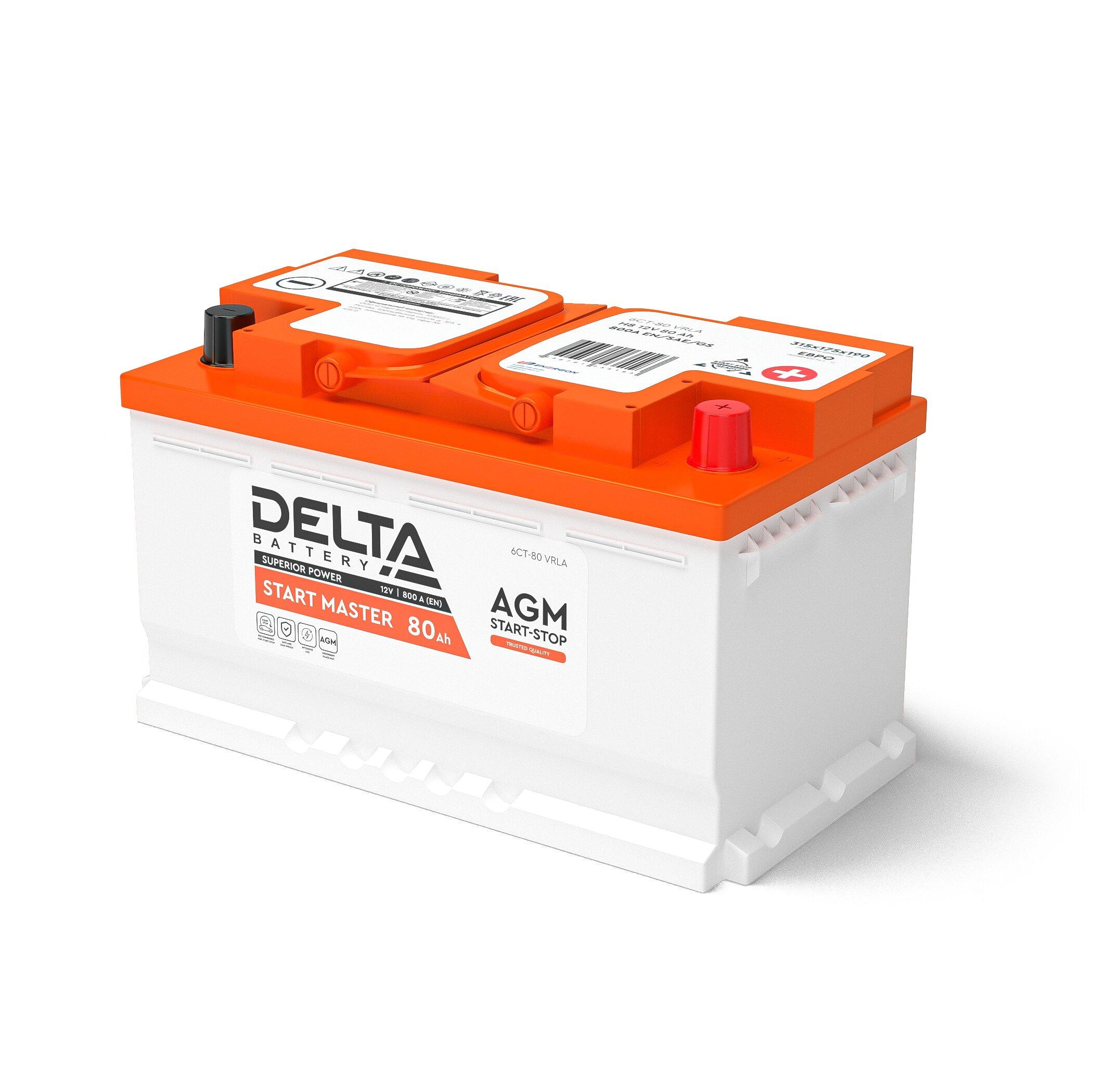 DELTA START MASTER 80 Ah AGM