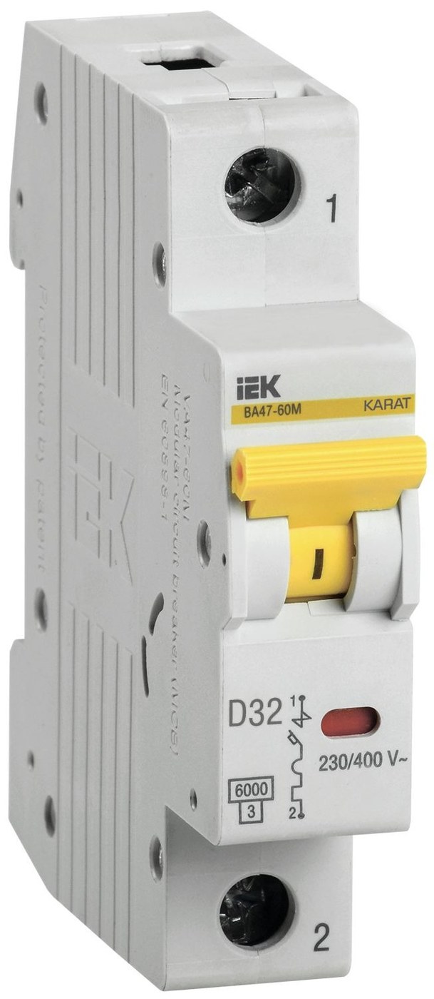 ВА47-60M 1P D 32А 6кА KARAT (MVA31-1-032-D)