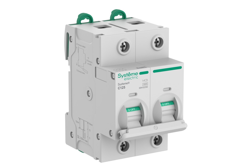 Systeme9 2P 125A 10 kA 400В C 27мм (S9H32292)