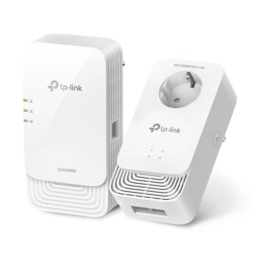 TP-Link PGW2440 KIT G.hn2400 Комплект гигабитных Powerline-адаптеров с AX1800 Wi-Fi 6