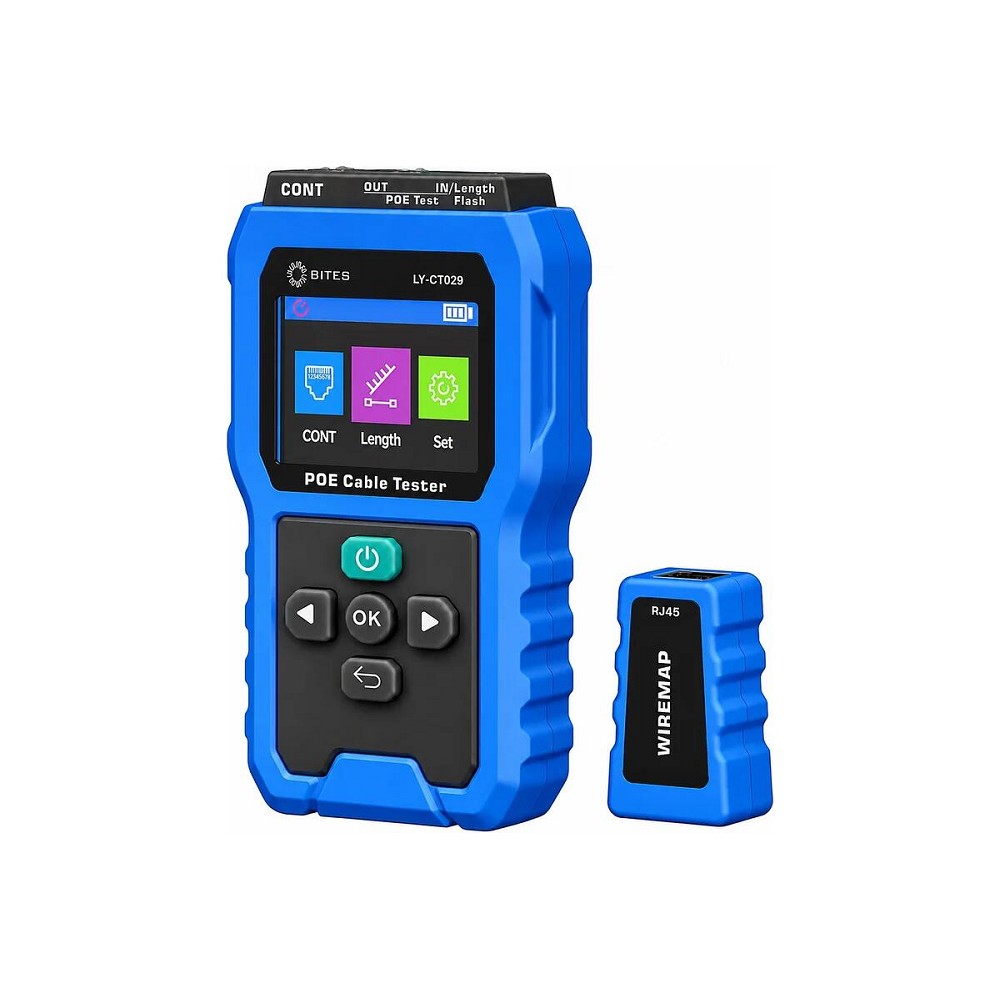 5bites Тестер кабеля LY-CT029 CONT / POE / LENGHT / FLASH / COLOR LCD