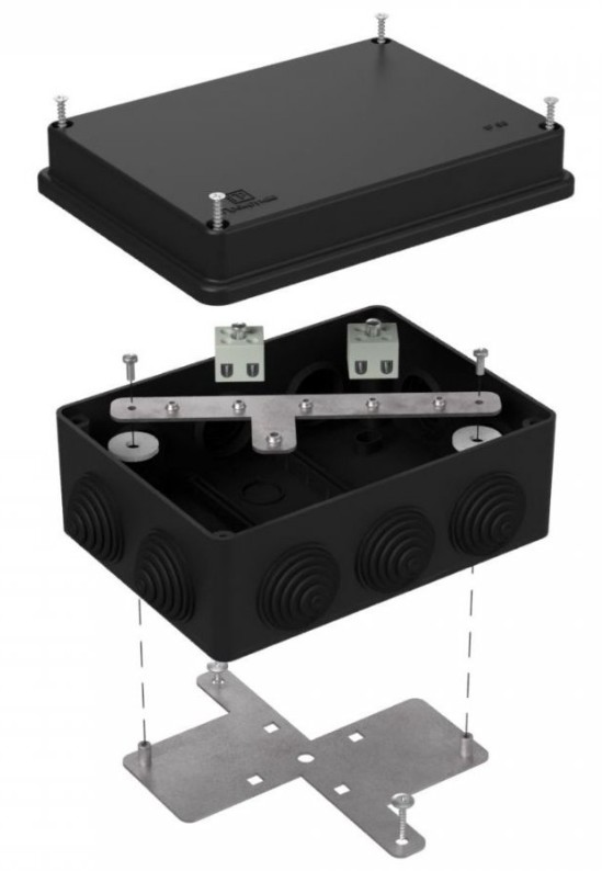 Коробка огнестойкая для о/п Е15-Е120 RAL9005 150х110х70 (40-0310-9005-FR2.5-4) (Промрукав)