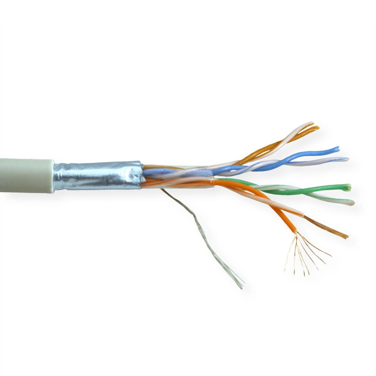 5bites Кабель FT5725-100A витая пара FTP / STRANDED / 5E / 24AWG / CCA / PVC / 100M