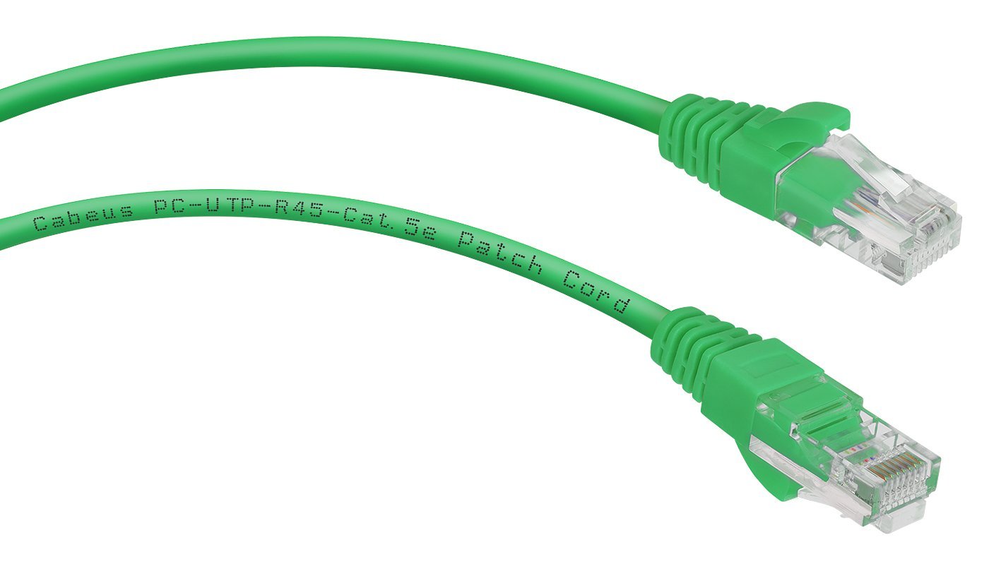 PC-UTP-RJ45-Cat.5e-2m-GN (7455c), зелёный