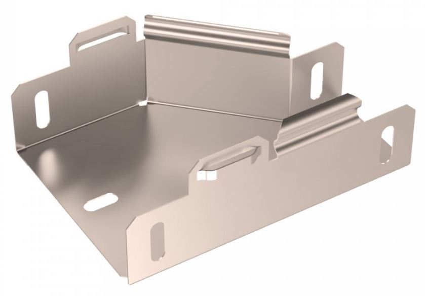 Переходник правый Стандарт INOX (AISI 409) 100х50х50 (0,7мм) (PR16.5853)
