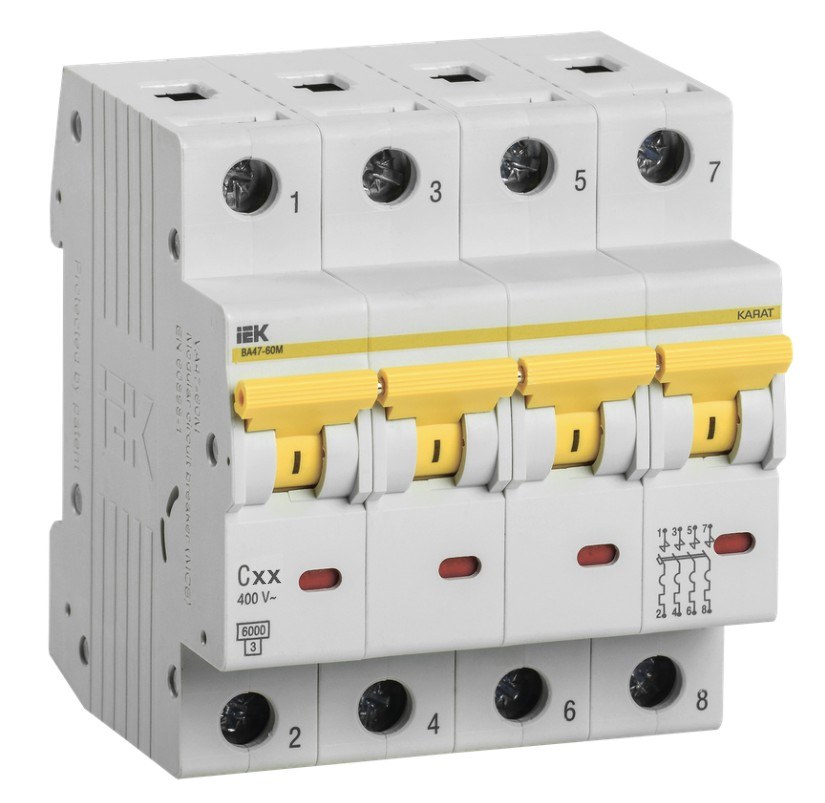ВА47-60M 4P C 16А 6кА KARAT (MVA31-4-016-C)