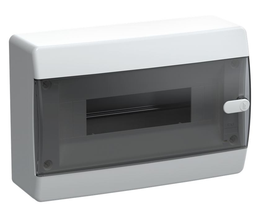 Корпус пластиковый UNION Compact ЩРН-П-12 IP41 черная прозрачная дверь (UIC-KP12-N-12-41-K01)