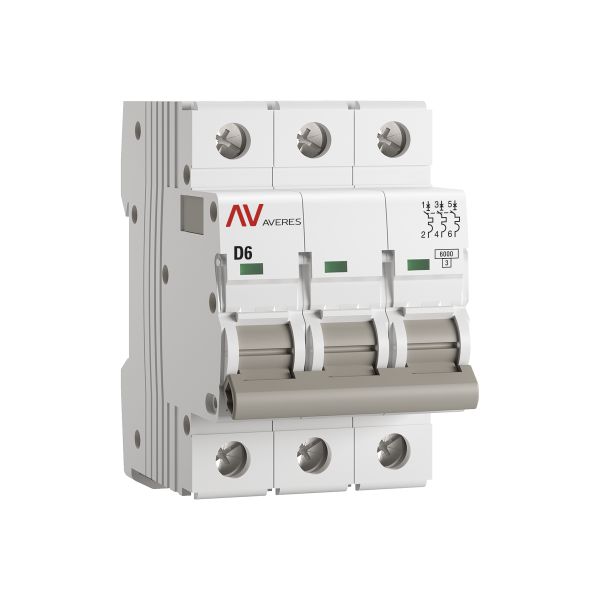 AV-6 3P 6A (D) 6kA (mcb6-3-06D-av)