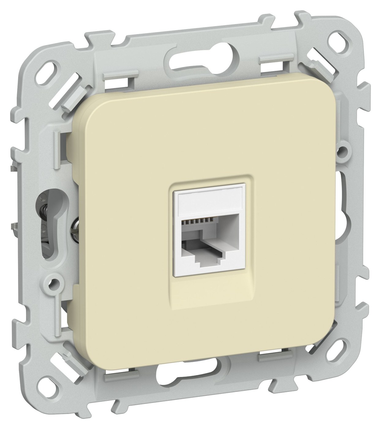 FLITE Розетка компьютерная RJ45 кат 5Е UTP РК5е-1-0-ФлН скрытой установки навахо (FI-K12-1-K87)