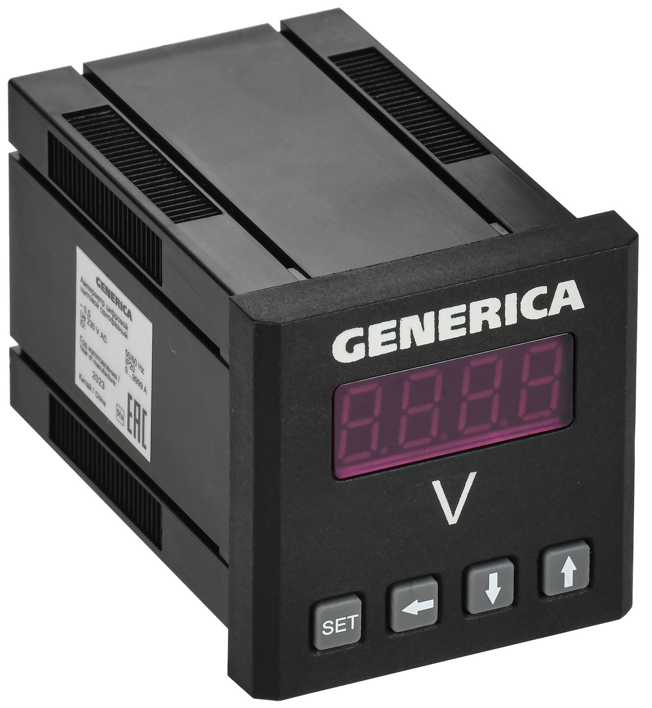 Вольтметр цифровой щитовой однофазный 48х48 LED GENERICA (IDV31-5-1-0-LED-G)