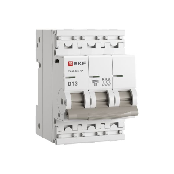 ВА 47-63N MA 3P 13А (D) 6кА (M63MA6313D)
