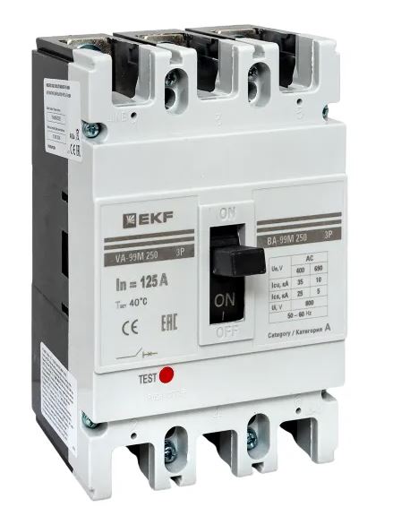 ВА-99М 250/125А 3P 10In 35кА (mccb99-250-125m)