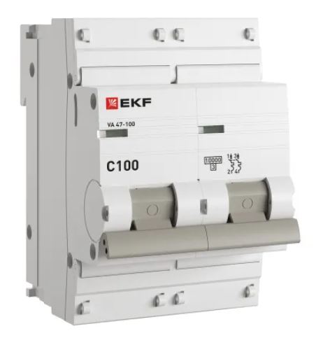 ВА 47-100 2P 100А (C) 10kA PROXIMA (mcb47100-2-100C-pro)