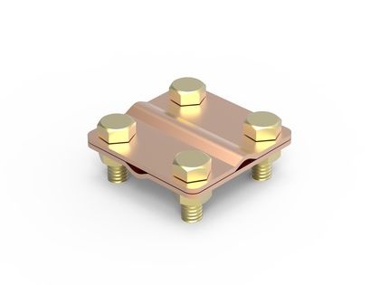 Соединитель пруток-пруток, D10 мм, медь (NG3109CU)