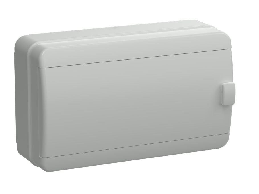 Корпус пластиковый TEKFOR КМПн-12 IP65 серая непрозрачная дверь (TF5-KP73-N-12-65-K03-K03)