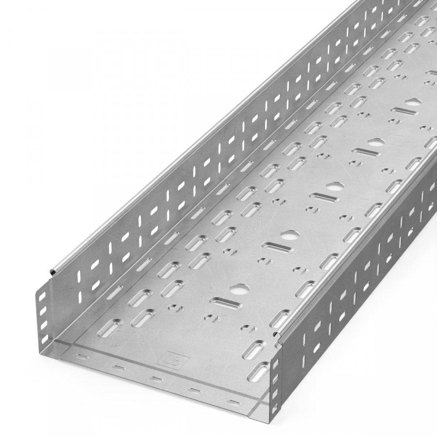 Лоток перфорированный Стандарт INOX (AISI 304) 300х100х3000 (0,8мм) (PR16.2337)