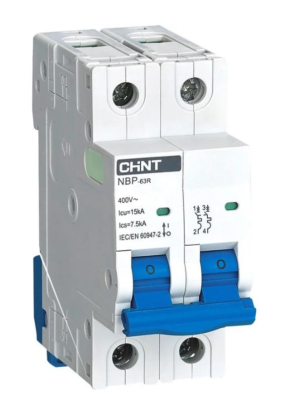 NBP-63R 2P 6А 15кА 8In (R) CHINT (352375)