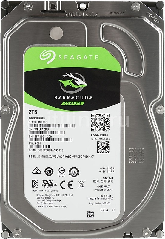 HDD 2000 GB (2 TB) SATA-III Barracuda (ST2000DM008)