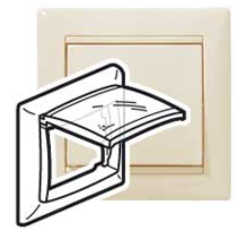 Valena DIY рамка 1-местная, IP44, слоновая кость (695642)