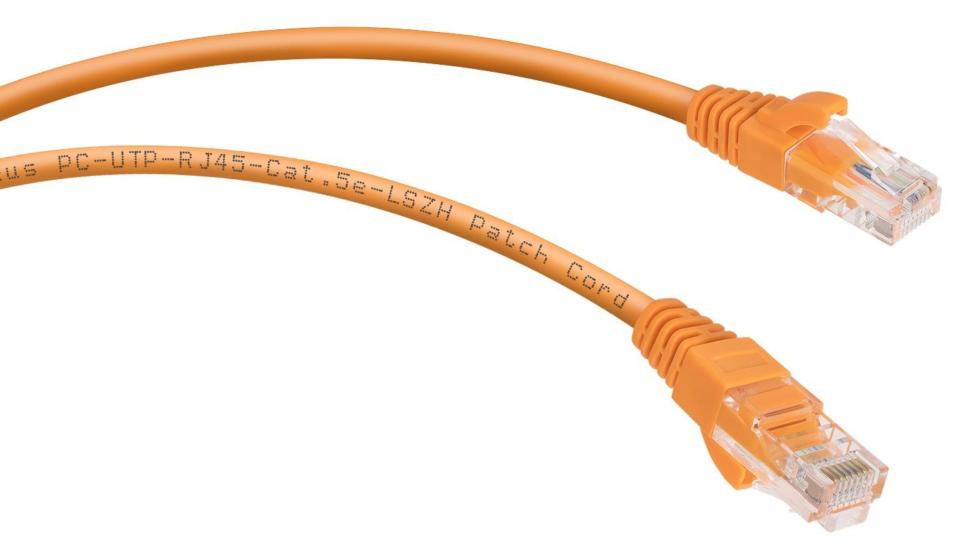 PC-UTP-RJ45-Cat.5e-0.3m-OR-LSZH (9519c), оранжевый