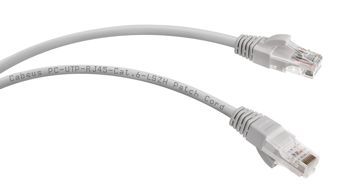 PC-UTP-RJ45-Cat.6-10m-LSZH (9594c), серый