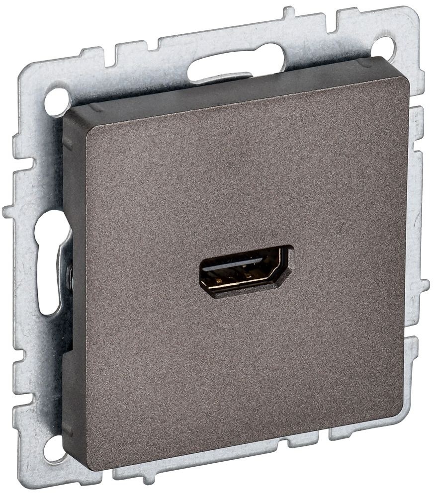 Розетка HDMI BRITE РHDMI-0-БрТБ темная бронза (BR-H10-K45)