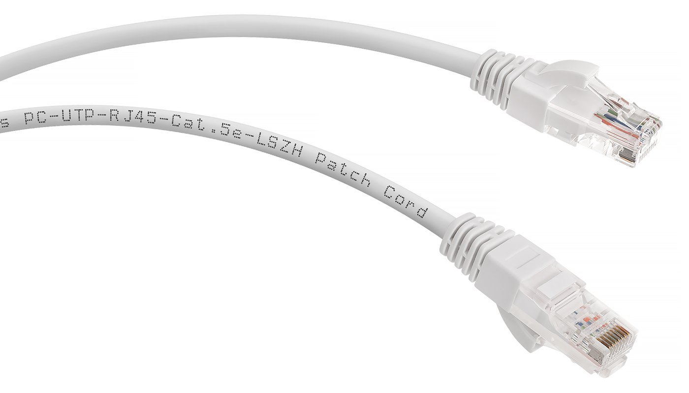 PC-UTP-RJ45-Cat.5e-0.3m-WH-LSZH (9487c), белый