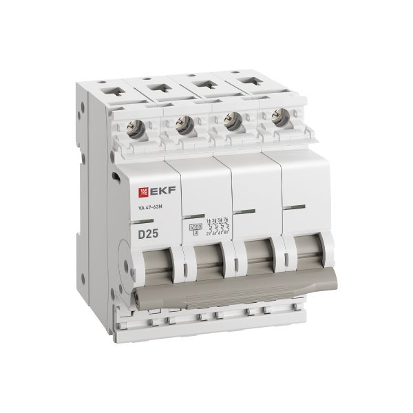 ВА 47-63N 4P 25А (D) 4,5 кА (M634425D)