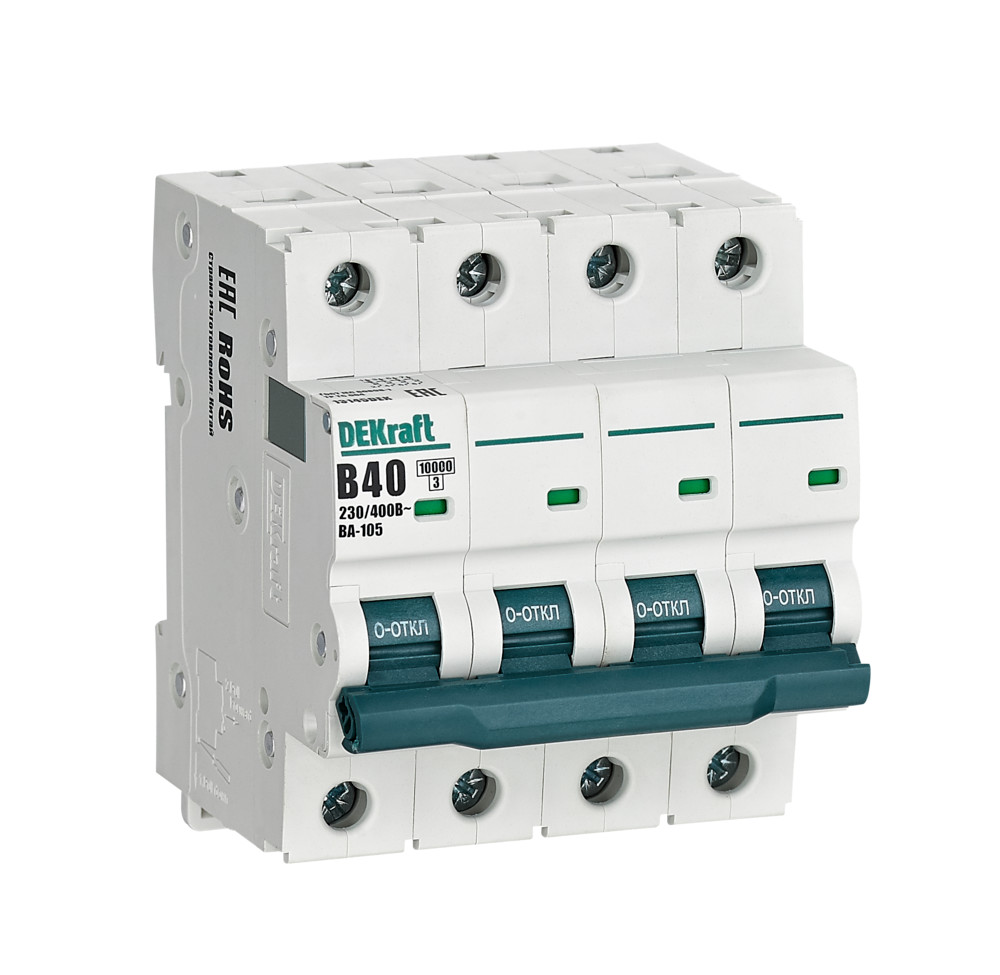 ВА-105 4P 40А B 10кА (13145DEK)