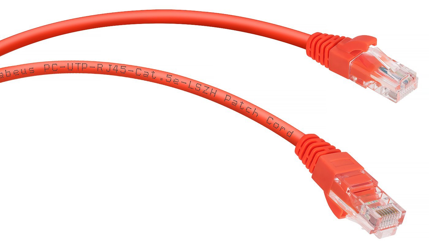PC-UTP-RJ45-Cat.5e-1m-RD-LSZH (9513c), красный
