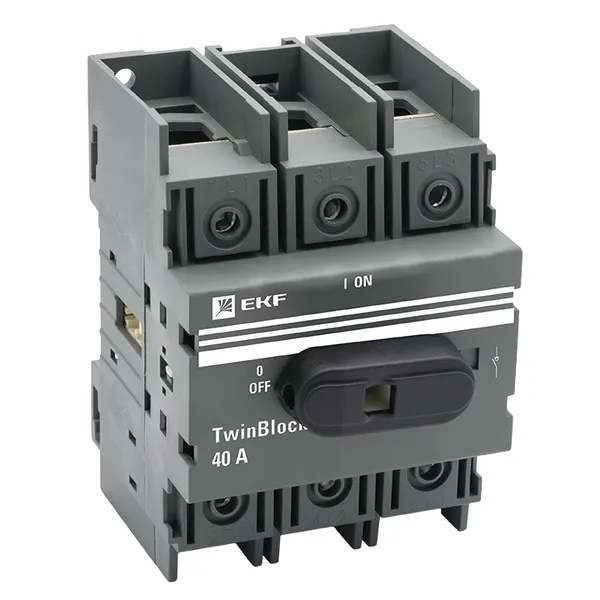 Рубильник 40A 3P c рукояткой управления для прямой установки TwinBlock (tb-40-3p-f)