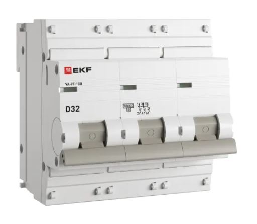 ВА 47-100 3P 32А (D) 10kA PROXIMA (mcb47100-3-32D-pro)